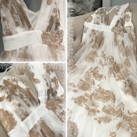 HP🌸LAST ONE🌸Tulle Velvet Floral Maxi Dress - Picture 7 of 8